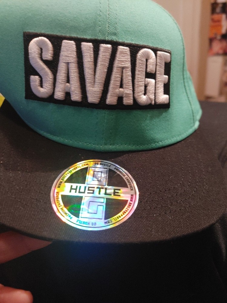 DG HUSTLE SAVAGE embroidered word SAVAge